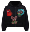 Trap Buddys Distressed Zip Up